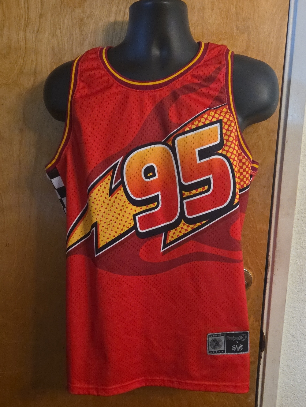 Project X x Savs Lighting McQueen Basketball Jersey Size Medium